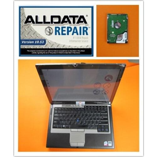 All Data 10.53 Installed Version Alldata Software 2in1 Laptop d630 Ram 4g Used NOTEBOOK Hdd 1tb Auto Repair