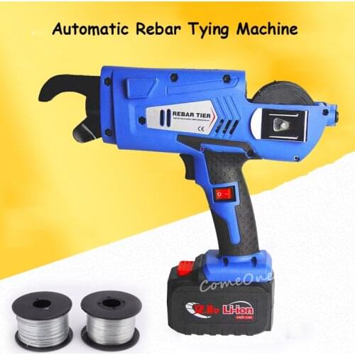 Automatic Rebar Strapping Machine Cordless Wire Laying Machine Lithium Electric Rebar Binding Machine