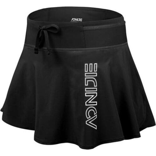 AONIJIE Quick Dry Sports Skirt Women Female Pantskirt With Lining Invisible For Outdoor Trail Running Tennis Badminton Gym