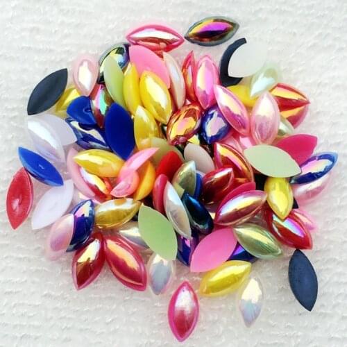 DIY 2000pcs/lot 6*12mm AB Resin Flat-back Horses rhinestone Clothing/shoes/package accessories D43*2K