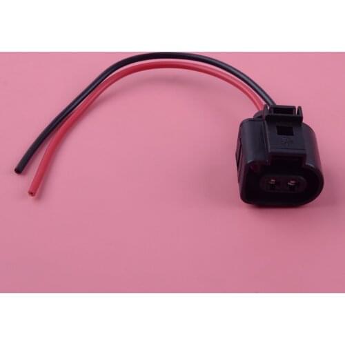 DWCX 1Pc 2pin Fog Light Lamp Plug Pigtail Cable Connector Adapter Wiring 1J0973722 Fit for Audi A6 S6 VW Jetta Golf GTI MK4