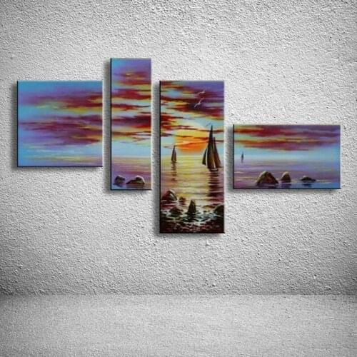 Handmade oil painting on canvas modern seaview Landscape Painting Best Art oil painting original directly from artist AR-090