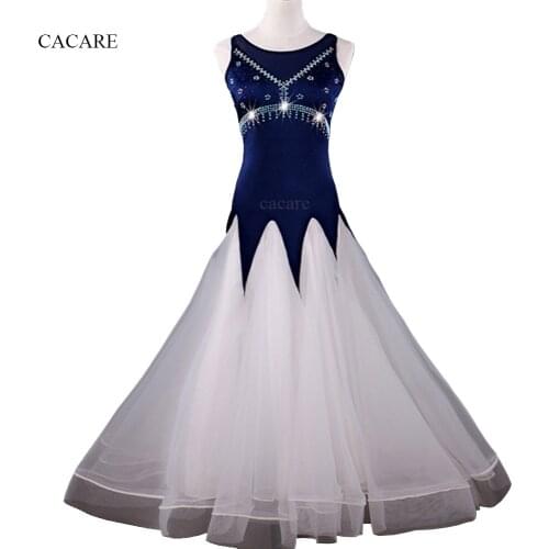 Ballroom Dance Competition Dresses Flamenco Standard Dancing Wear Costume Waltz Dress Tango Latina Customize D0614 Big Sheer Hem