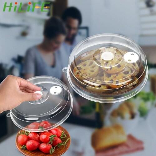 HILIFE Fresh Keeping Pot Lid Kitchen Tools Microwave Oven Bowl Cover Kitchen Utensil Cover Transparent Food Preservation Seal