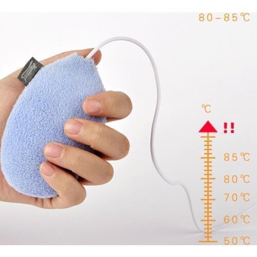 Mini Hand Heater Portable USB Rechargeable Electric Hand Warmer Pocket Hand Warmer Recharging Removable Plush Hand Warmer