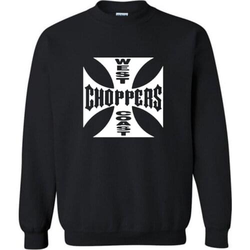 West Coast Choppers Print Hooded Men New Spring Autumn Hooded Sweatshirt Casual Fashion Hip Hop Harajuku pullover Fleece Hoodie