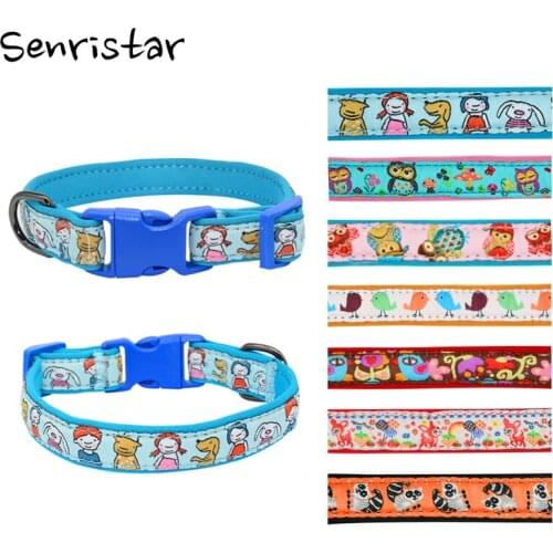 Soft Diving Cloth Buckle Dog Collar Labrador Pit Bull Dog Collar For Small Medium Large Dog Puppy Cat High Quality Pet Collars