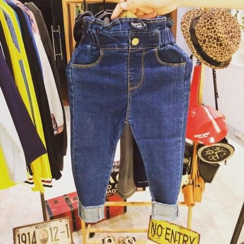 New Spring Autumn Girl Fashion Jeans Pant Denim Trousers Childrens high waist jeans Childrens pencil pants Girl Clothes