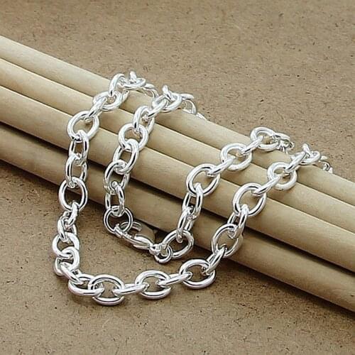 High Quality Silver Color Chain Necklaces Jewelry Wholesale For Woman Men Necklaces