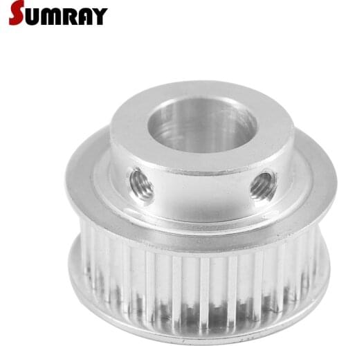 SUMRAY 5M Timing Pulley 26T 6/8/10/12/19/20mm Bore Gear Belt Pulley 16/21mm Width Synchronous Pulley Wheel for CNC Machine
