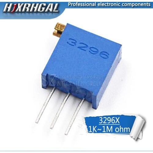 10pcs 3296 3296X series resistanceohm Trimpot Trimmer Potentiometer 1K 2K 5K 10K 20K 50K 100K 200K 500K 1M ohm 100R 200R 500R