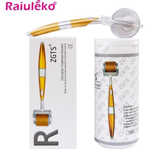 ZGTS 192 Derma Roller Micro Needles Titanium Mezoroller Microneedle Roller For Face Skin Care Hair Loss Treatment 0.2/0.25/0.3mm