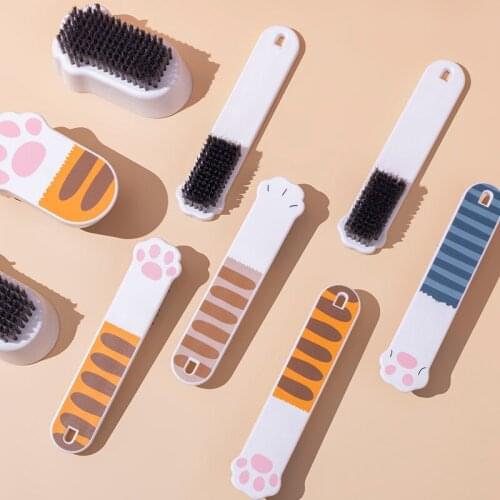 Cleaning Brushes Fashion Cute Cartoon Cat Multifunctional Washing Brush Shoes Soft Bristle Household Cleaning Cleaning Supplies