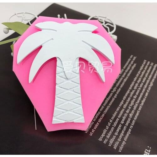 Coconut silicone mold DIY chocolate turn sugar cake decoration tool clay mold drop gypsum candle mold