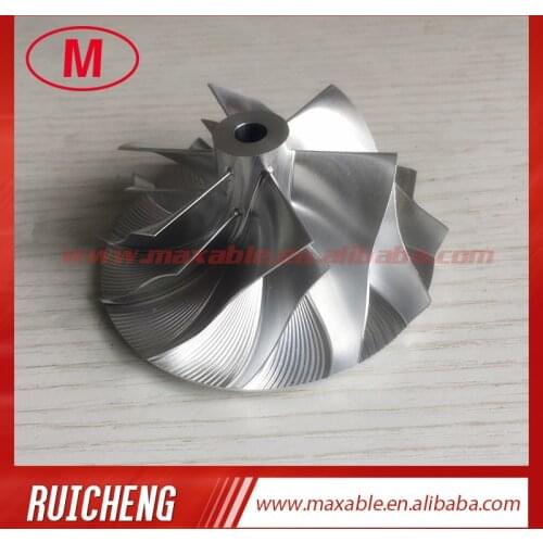 TD05H reverse 56.24/75.00mm 49179-02712 6+6 blades turbo aluminum 2618/milling/ Billet compressor wheel