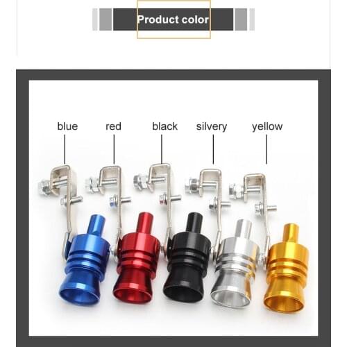 Universal Car Turbo Whistle Motorcycle Refitting Turbo Whistle Exhaust Pipe Sound Turbo Tail Auto Car Blow-off Valve Whistle New