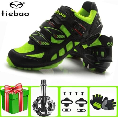 Tiebao mtb cycling Shoes Professional Mountain Bike Breathable sneakers Bicycle Racing Self-Locking sapatilha ciclismo Shoes