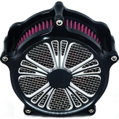 Motorcycle Air Filter Intake Cleaner For Harley XL Sportster 91-2017 Dyna 00-2015 Softail 2017 2018 Touring 2018 FXDLS FLSTNSE