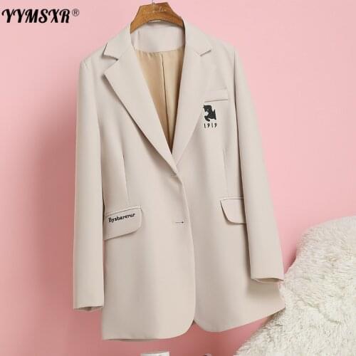 Small Suit Jacket Female Spring and Autumn 2021 New Korean Style Fashion Straight Temperament Casual Fried Street Blazer Female