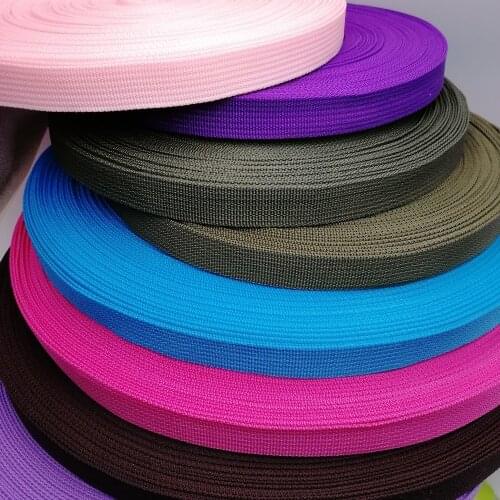 20mm Webbing 10 yards polypropylene for Bags Sewing Belt Webbing Strapping braided strap dog Collars, Harness & Leads