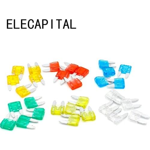 30pcs Auto Car Truck ATC Fuse 5A 10A 15A 20A 25 30A AMP Mini Blade