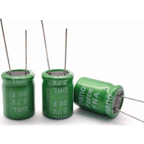 5pcs 2.7V 20F high current toy power supply 2.7V20F volume 16mm*21mm