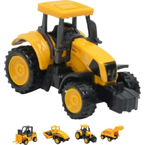 8Pcs Kid Excavator Sliding Car Model Mini Simulated Engineering Vehicle Toy Gift