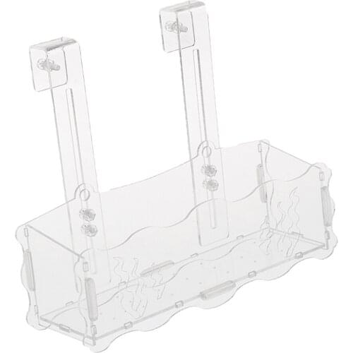 Aquarium Tank Acrylic Live Plant Cup Pot Crystal Red Shrimp Holder