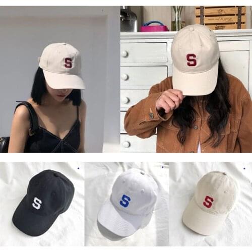 2021 New S Letter Embroidered Baseball Cap For Men Women Cotton Caps Hip Hop Snapback Golf Hat Fashion Dad Gorra