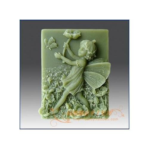 The Flower Child Lunlun Angel Silicone Soap mold DIY Handmade Craft 3d soap molds S196