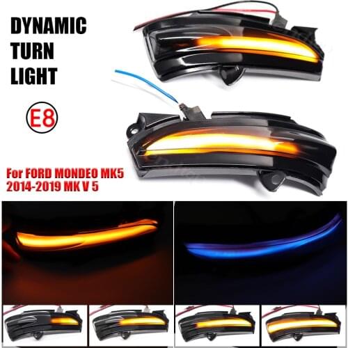 For FORD MONDEO MK5 Mondeo 4th MKV 5 2014 2015 2016 2017 2018 2019 12V Led Lights Dynamic Turn Signal LED Rearview Mirror Light