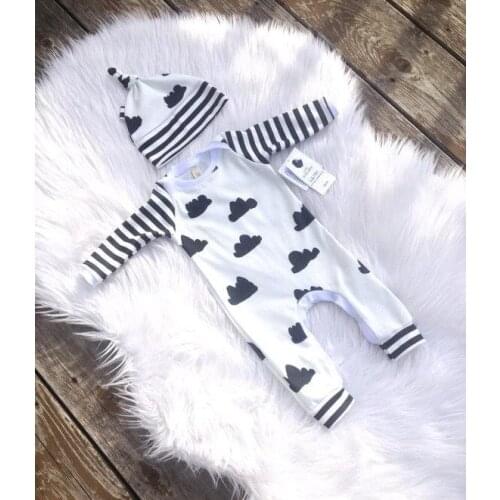 Boy girls Cloud style Baby boys girls clothes Long sleeve baby rompers newborn cotton baby clothing jumpsuit infant clothing