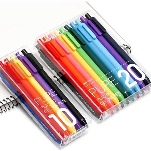 Kaco 0.5mm candy, color soft rubber pen,10/20 color neutral pen, advertising pen, color pen