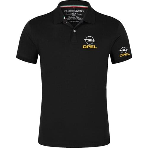 OPEL Logo 2021 Summer Printing Shirts Men Polo Cotton Short Sleeves T Shirt Brand Classic Male Casual Sport Customize Tops