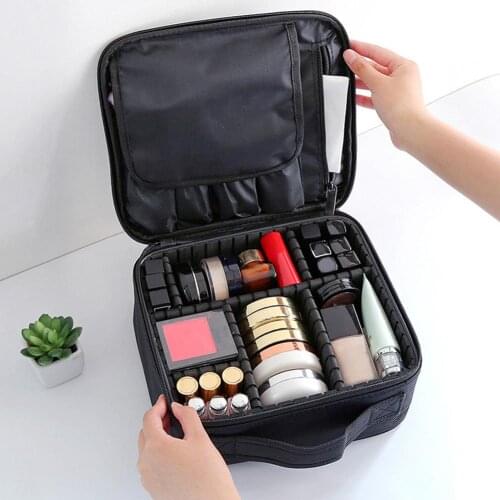 Multifunction Cosmetic Bag Women Travel Make Up Necessaries Organizer Waterproof Zipper Makeup Case Pouch Toiletry Kit Bags