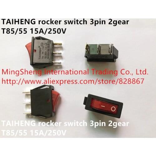 Original new 100% rocker switch 3pin 2gear TH2 T85/55 15A/250V