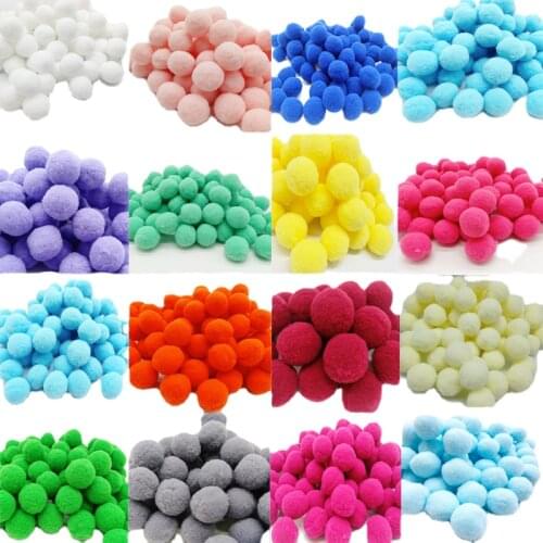 8/10/15/20/25/30MM Pompoms Soft Pompones Fluffy Plush DIY Crafts Pom Poms Balls For Home Christmas Decor Sewing Supplies
