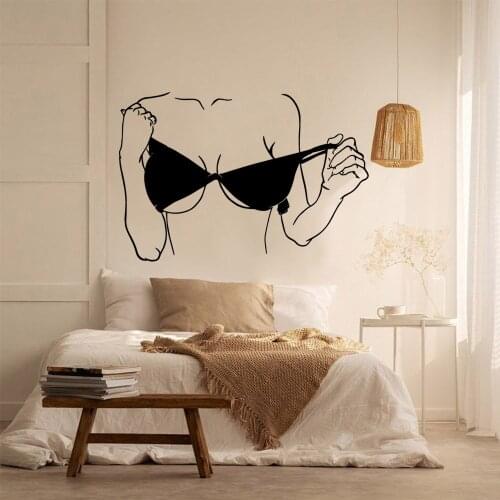 Drop Shipping Sexy Decal Removable Vinyl Mural Poster For Kids Rooms Decoration Vinyl Mural Decal