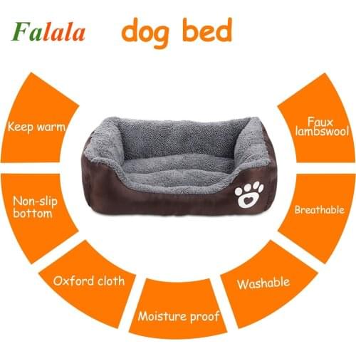 S-3XL Large Pet Cat Dog Bed 13Colors Warm Cozy Dog House Soft Fleece Nest Dog Baskets House Mat Autumn Winter Waterproof Kennel