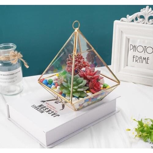 1PC Geometrical Clear Glass Jewelry Box Jewelry Organize Holder Ring Box Necklace Bracelets Earrings Jewelry Storage Accessories