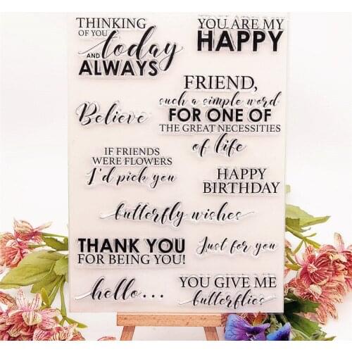 15x21cm Good Life Clear Stamps Transparent Seal Silicone Seal TPR Christmas Wedding Roller Stamps DIY Scrapbook Album Card