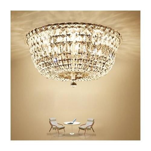 Modern Crystal Ceiling Lights Fixture LED Lamp K9 Crystal Ceiling Lamps American Romantic Living Bed Room Home Indoor Lighting