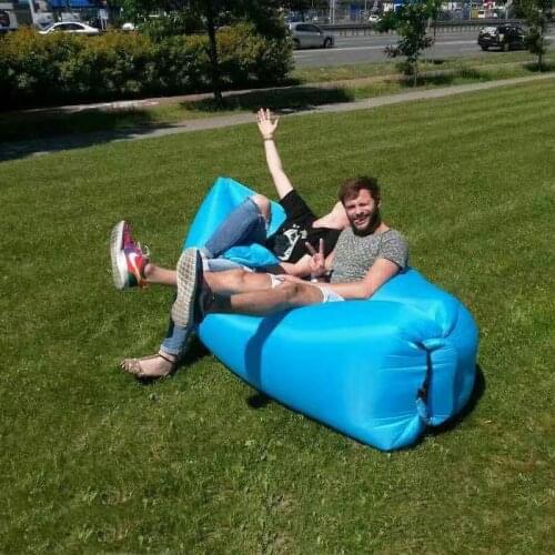 Light Sleeping Bag Waterproof Inflatable Bag Lazy Sofa Camping Sleeping Bags Air Bed Adult Beach Lounge Chair Folding CE2075/o