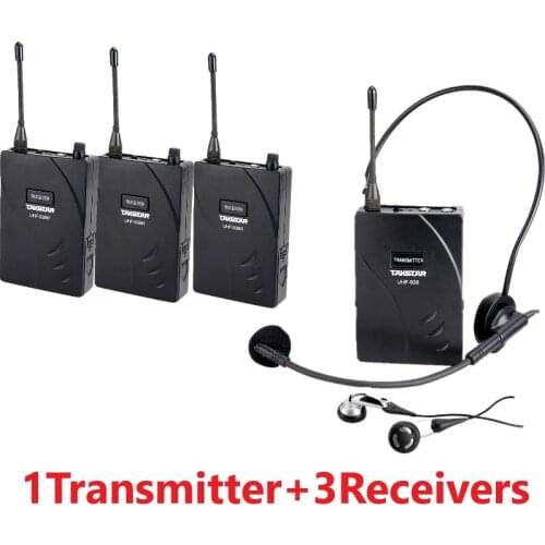 Takstar UHF-938/ UHF 938 UHF frequency wireless tour guide system UHF frequency 1 Transmitter+3 Receivers for tour guiding
