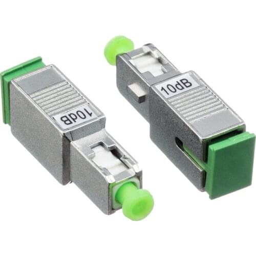 High quality 10PCS SC APC 10bd Simplex mode fiber optic Attenuator SC Free Shipping