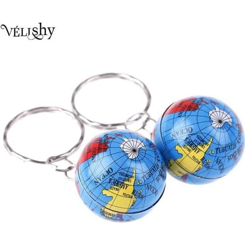 2Pcs Handmade World Map Planet Earth Geography Key Chain World Map Globe Keychain Jewelry Earth Globe Art Pendant Keychains Gift