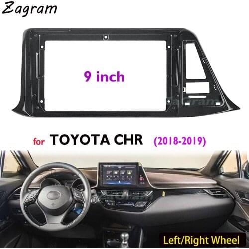 9 Inch 2 Din Car Video Fascia for TOYOTA CHR 2018 2019 Panel Player Audio Frame Dashboard Mount Kit