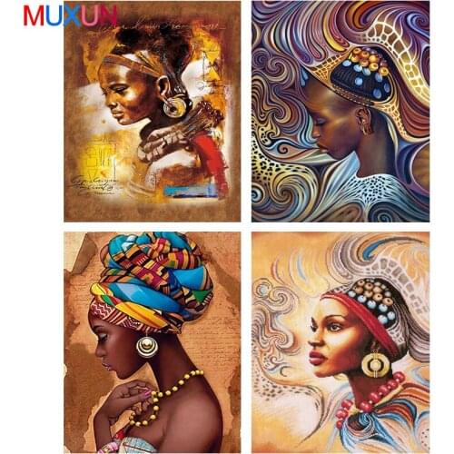 Diamond Embroidery Portrait Diy Diamond Painting South African Girl Full Square Drill Home Decor Picture Of Rhinestone Rp843