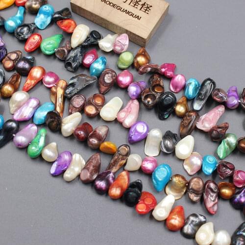 Wholesale 5 strands colorful natural shell pearl beads free shiping 15