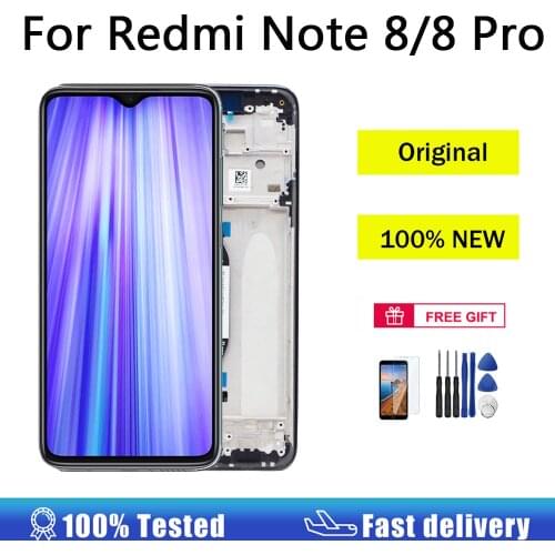 AUMOOK 10-Touch Original LCD for Xiaomi Redmi Note 8 LCD Display Screen for Redmi Note 8 Pro Replacement LCD Screen Display